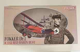 ドラゴン 1/48 フォッカー Dr.1 戦闘機 & レッドバロン 胸像 未組立 ドラゴン 1/48 フォッカー Dr.1 戦闘機 & レッドバロン 胸像 未組立