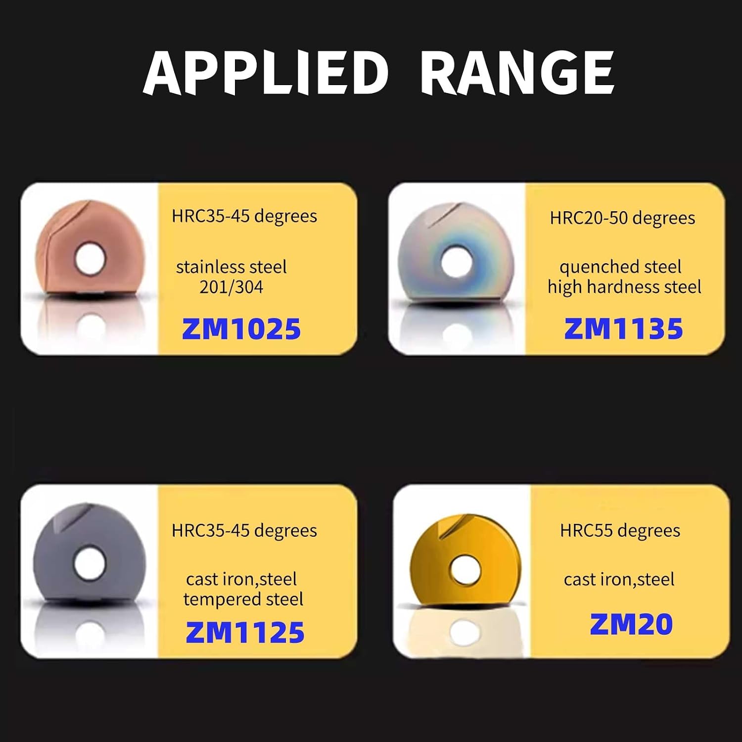 2pcs Carbide Milling Inserts Half-Circle SP3200 Circular Arc Inserts Fine Machining R4/R5/R6/R10/R8/R16 Stainless Steel Quenched Steel Metal Cutting (Brown P3200 D12 (R6) ZM1025)