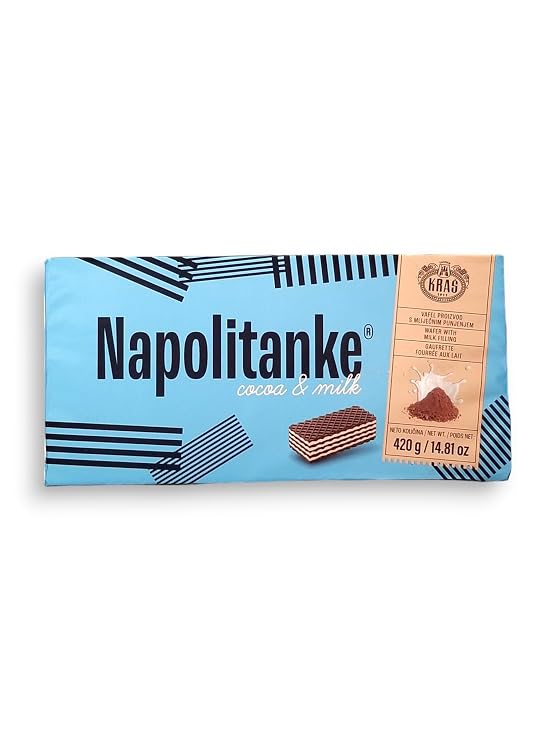 Napolitanke cocoa&milk flavore 420g (2 Pack)