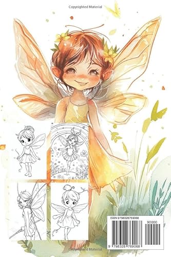Cute Little Fairies: A Simple Coloring Book for Little Fairy Lovers / Ages 3+