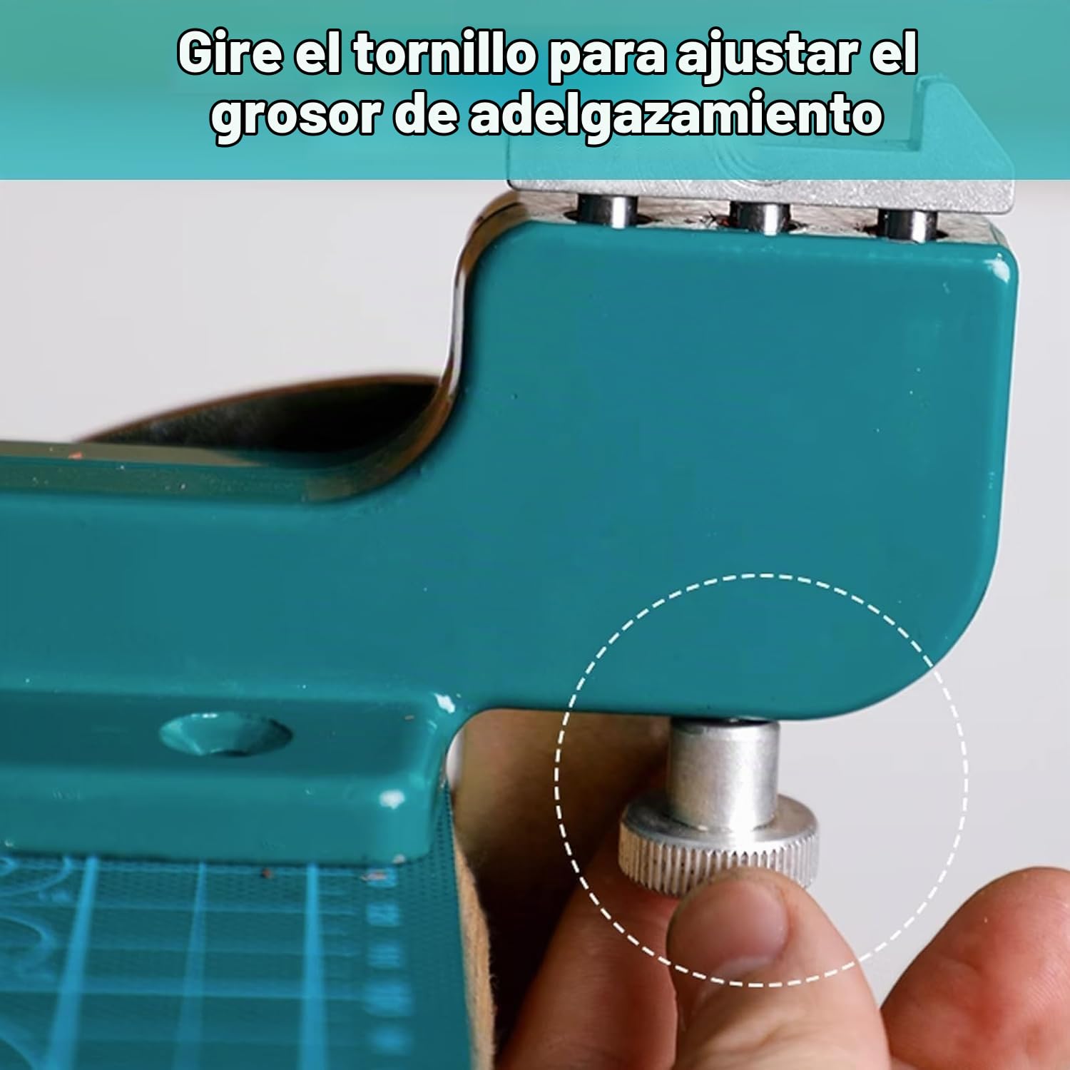 Máquina de Biselado de Cuero, Máquina de Biselado de Bordes Artesanales de Cuero, Herramienta Peladora de Divisor de Reparación de Cuero para Suministros de Artesanía en Cuero