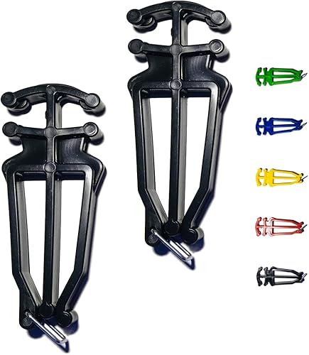 Miniatura 5 de Soporte universal para bastones y esquís de fondo - 1 par, soporte universal para bastones de esquí nórdico (negro)