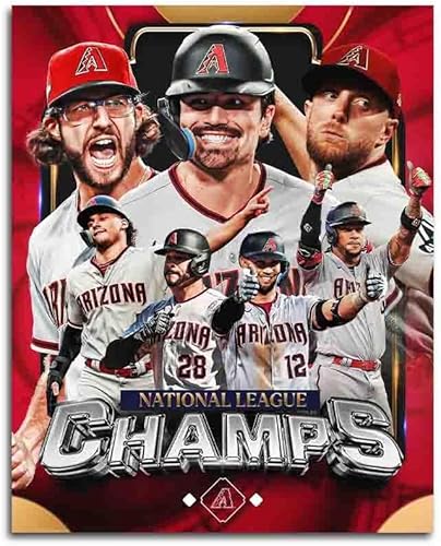 Póster de Arizona Sports Diamondbacks Champions 2023 Going To The World Series - Póster en lienzo para pared, decoración de pared para el hogar (sin