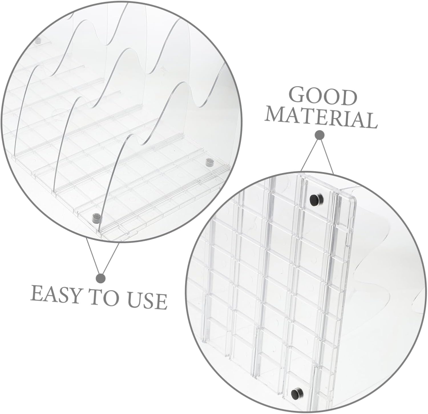 Garneck Acrylic Closet Shelf Dividers for Organizing Purses Bags Clear Partition for Shelves Easy Tool Installation Versatile Storage for Home Closet