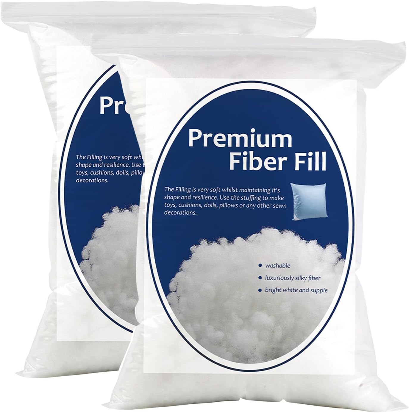 Bupete 200g/7.05oz Polyester Fiber Fill, Premium Fiber Fill Stuffing