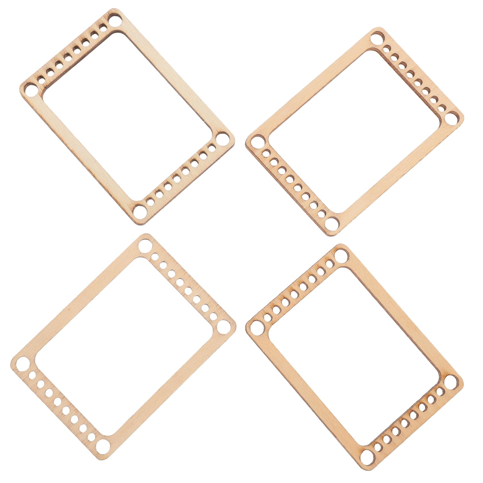 Housoutil 4pcs Mini Weaving Looms Handcraft Weaving Boards Small Tool Set for DIY Crafts Knitting