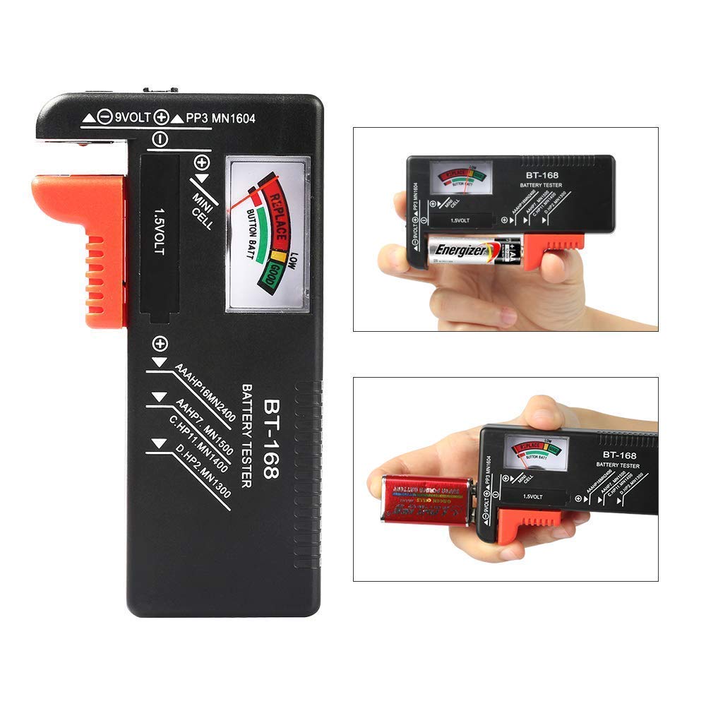 PRUTHA® Universal Battery Tester Battery Tester Monitor for AA AAA C D 9V 1.5V Button Cell Batteries tester,Household Battery Life Level Testers Power Meter,Universal Battery Cheaker(Pack of 1) (B0CJ7DQ3V1) Amazon Price History, Amazon Price Tracker