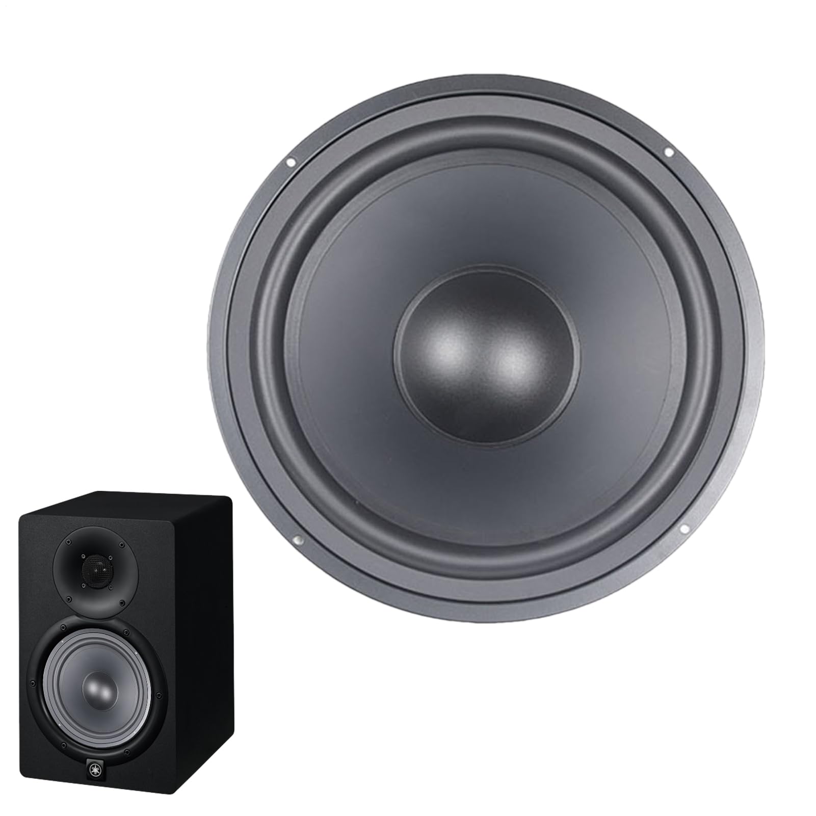 Membrane vibrante pour woofer, Haut-Parleur pour Voiture, Booster de Passif à diaphragme de 3 à 12 Pouces, Radiateur de Haut-Parleur de Conception Passive conçu pour Les boîtiers de Caisson