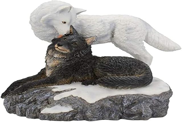 Nemesis Now Snow Kisses 20.5cm Figurine, Polyresin, Grey