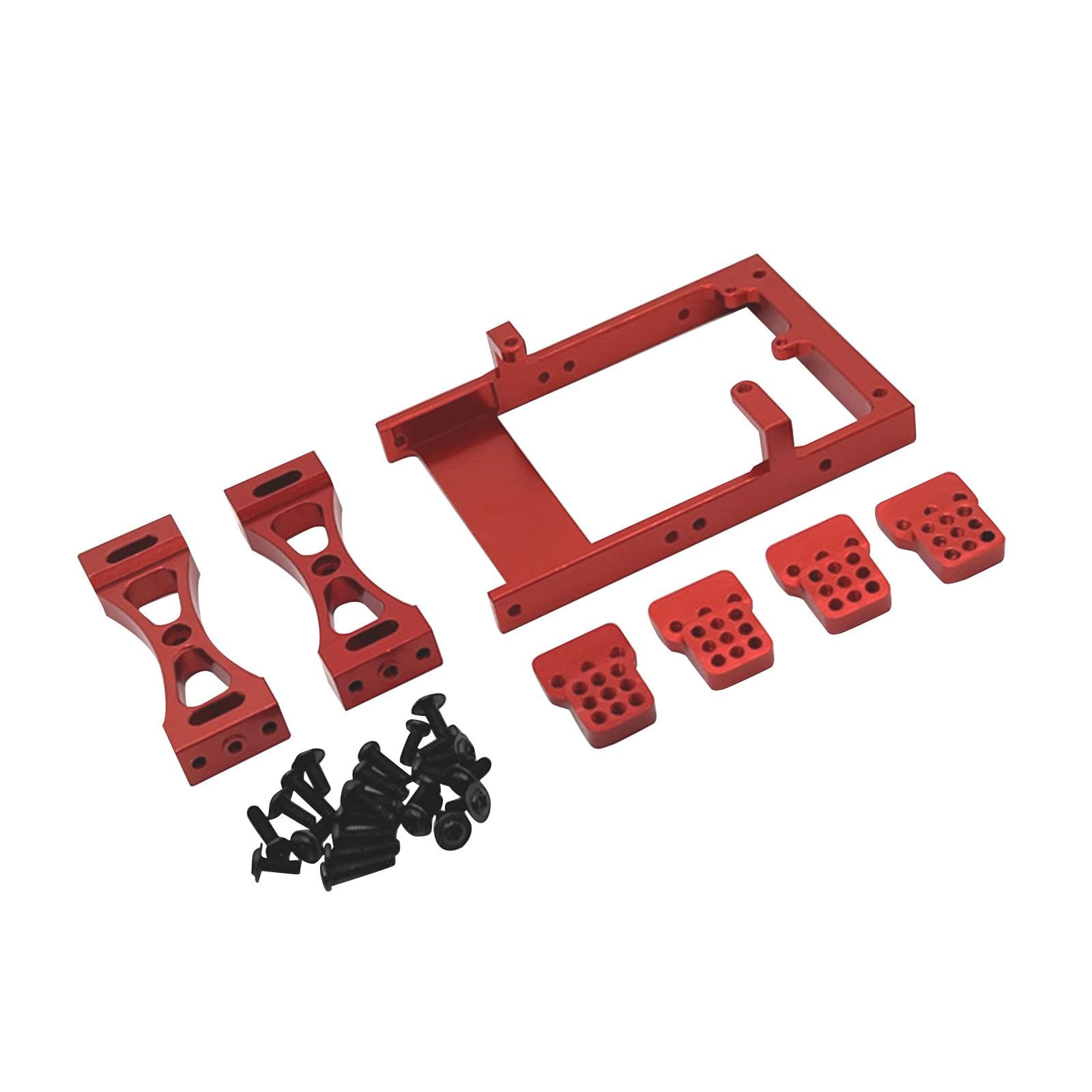 RC Car Ersatzteil, RC Zubehör, Ersatzteil, Upgrade: Robuste Metall Servohalterung für MN98, MN99S, 1:12 Und 1:16 RC Crawler, Rot
