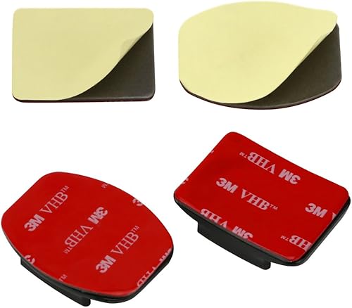 Miniatura 5 de SUNMENCO 24 almohadillas adhesivas para casco 3M, calcomanías VHB, superficie plana curvada, montaje en base de acción para cámara GoPro Hero 6, 5,