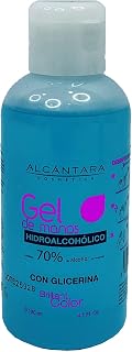 GEL HIDROALCÓHOLICO 120ml. | Desinfección de manos | 70% ALCOHOL | Alta función bactericida | Fabricado en España | Certificado por la UE | Perfecto cuidado y nutrición de la piel | Color azul