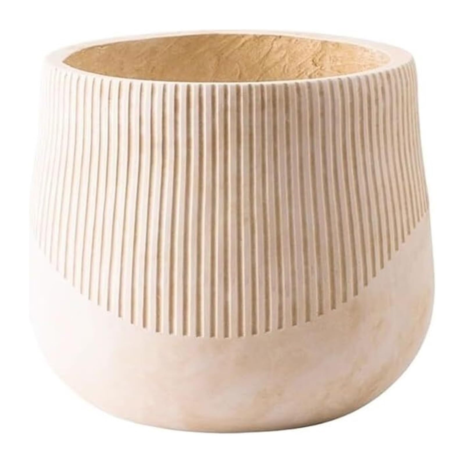 Pots de fleurs amusants avec stries et jardinière sol durable