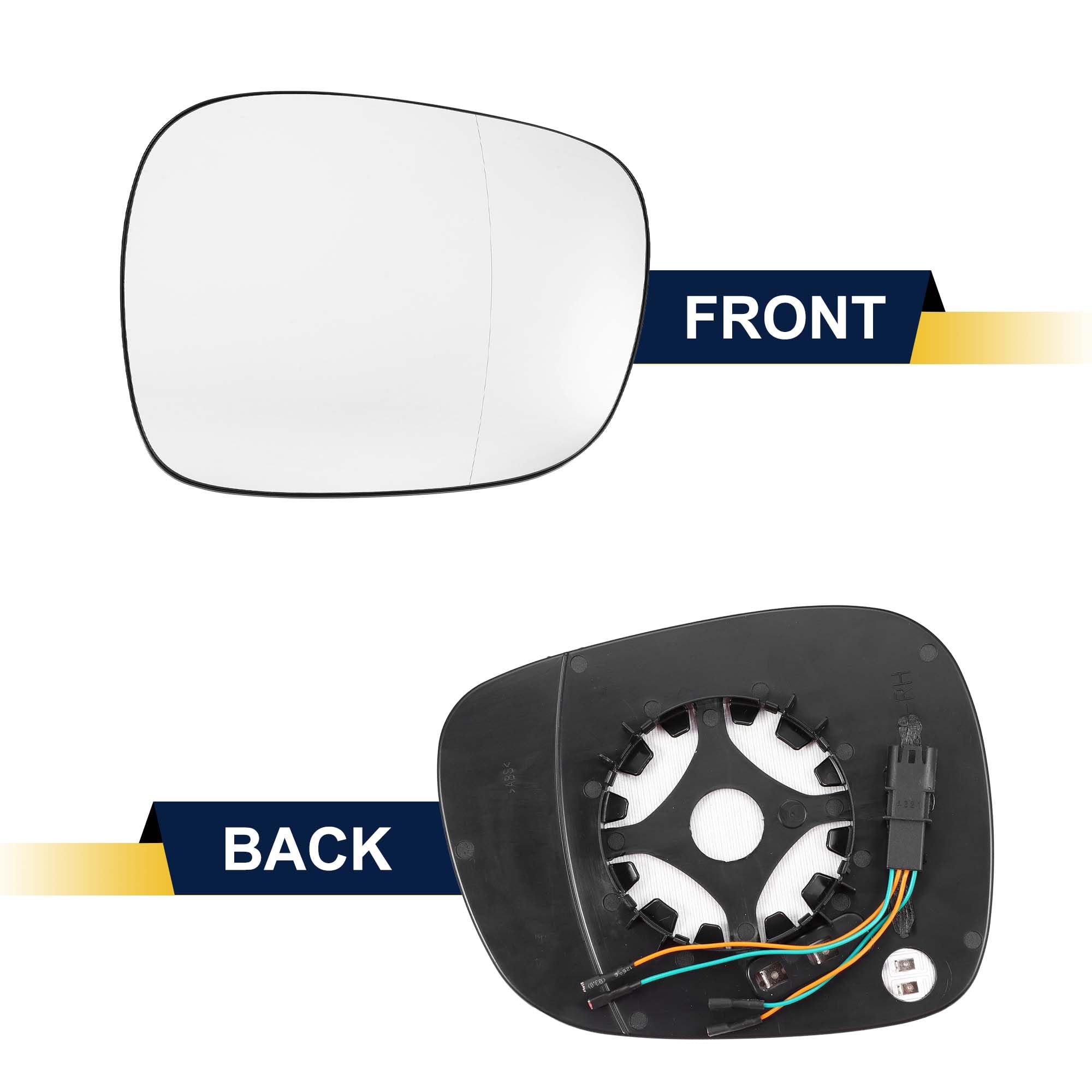 Rétroviseur Droite Chauffé Miroir Verre pour BMW X3-1 Pcs Blanc Verre Remplacement de Voiture