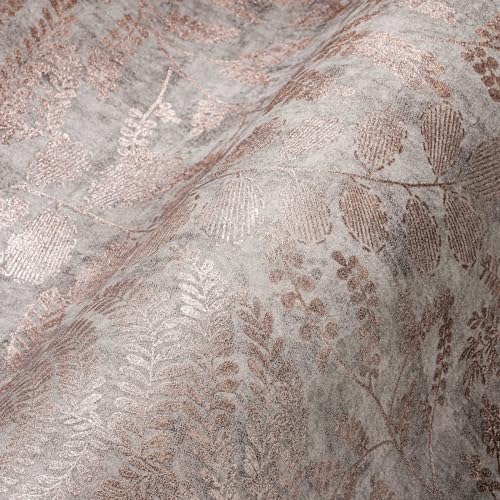 A.S. Création Papier peint intissé Motif floral Gris Rosé THE BOS 388303 Feuilles 10,05 m x 0,53 m Fabriqué en Allemagne