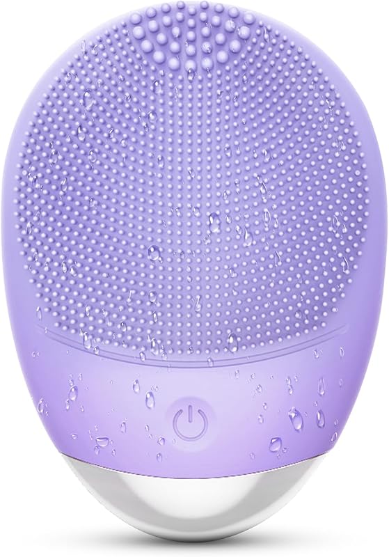 Escova elétrica para limpeza facial WMM com silicone, 3 em 1, recarregável via USB e IPX7