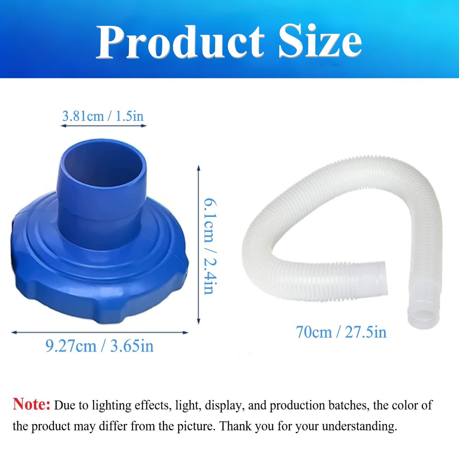 Adaptador Y Manguera De Skimmer para Piscina, Ø 1,5 Pulgadas Intex 25016 Kit Accesorios Tubo para Desnatador Piscina Surface Skimmer de Superficie 28000E, 28335EH