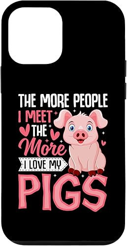 iPhone 12 mini The More People I Meet the More I Love My Pigs Animal Lover Case