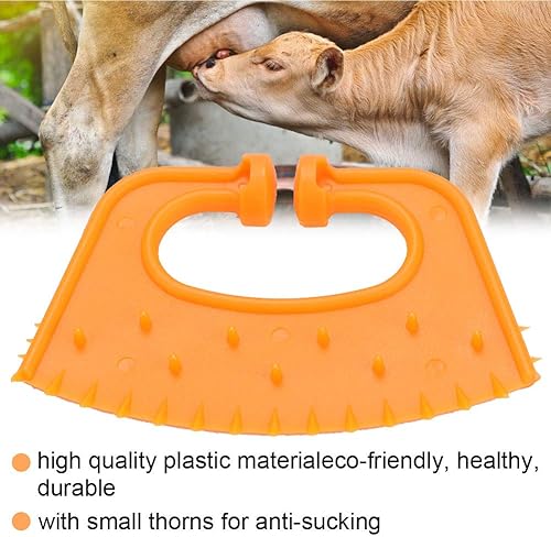 Miniatura 4 de TOPINCN 10 anillos de nariz de pantorrilla, destete de plástico, vaca, destete de vaca, destete de espina de nariz, espina de destete antigolpes con