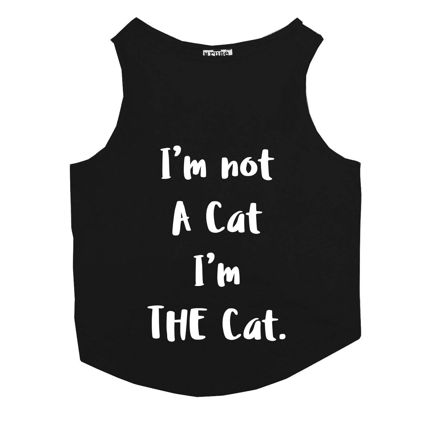 Ruse Summer Cat T-Shirt The Cat Printed Cotton Sleevless Cat Tank T-Shirt/Tee.Black/Size:-Medium (B07MZZ6ZXW) Amazon Price History, Amazon Price Tracker
