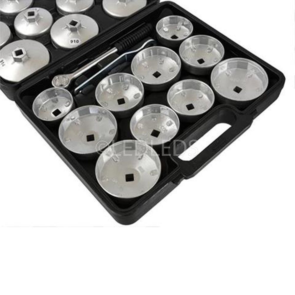 Set Chiave Chiavi Tazza Bussola Filtro Olio Auto 23 Pz - Foto 11