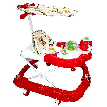 Majik Musical Height Adjustable Baby Walker with Toys for Boys and Girls