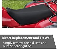 Vista 4 de G-PLUS Funda de asiento compatible con Honda Fourtrax 300 1988-2000, funda de asiento negra