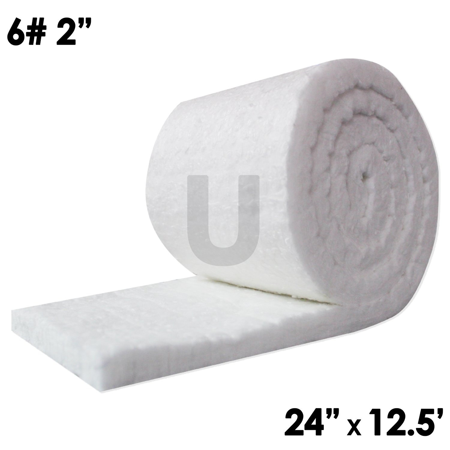 UniTherm Ceramic Fiber Insulation Blanket Roll, (6# Density, 2300°F)(2