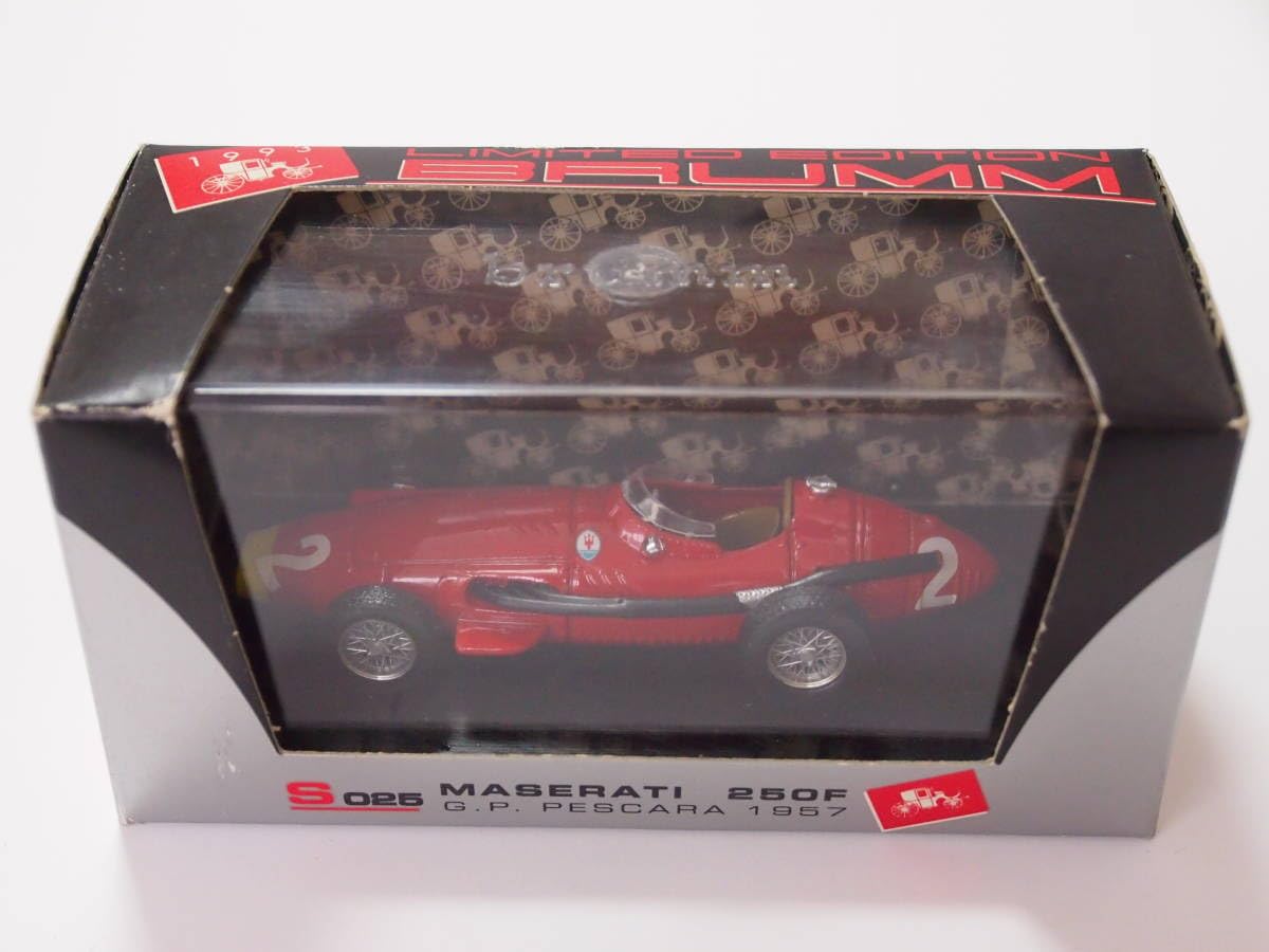 ミニカー 1957s Brumm MASERATI 250F INIEZIONE 1/43 Amazon.co.jp: brumm 1/43 MASERATI 250F No.2 G.P. PESCARA 1957