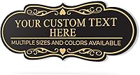 SignsByLITA Custom Personalized Plastic Wall & Door Sign - Designer Style, Easy Peel & Stick, Weather-Resistant, Made in USA
