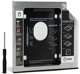Case Para HD Externo Caddy Hd Ssd Sata 2.5 Gaveta Notebook 9,5mm Adaptador Acessório