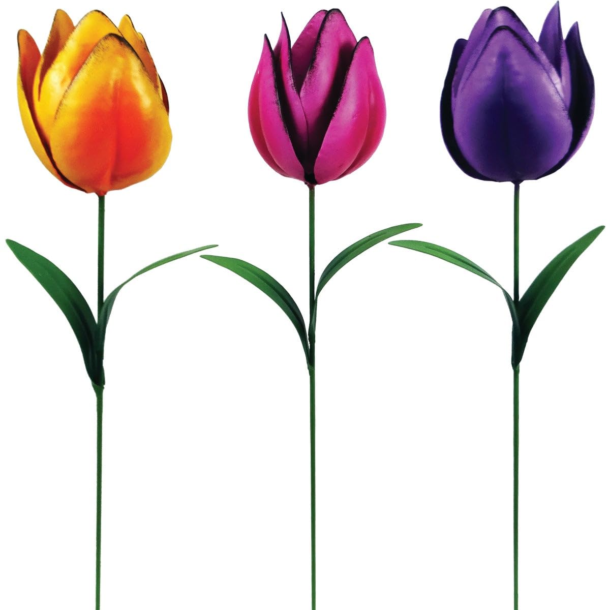Piquet de Jardin Tulipe Alpine Corporation QEL828A en métal stable