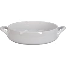 BIA Cordon Bleu Taos 3.5-Quart Round Baker Dish with Handles, White