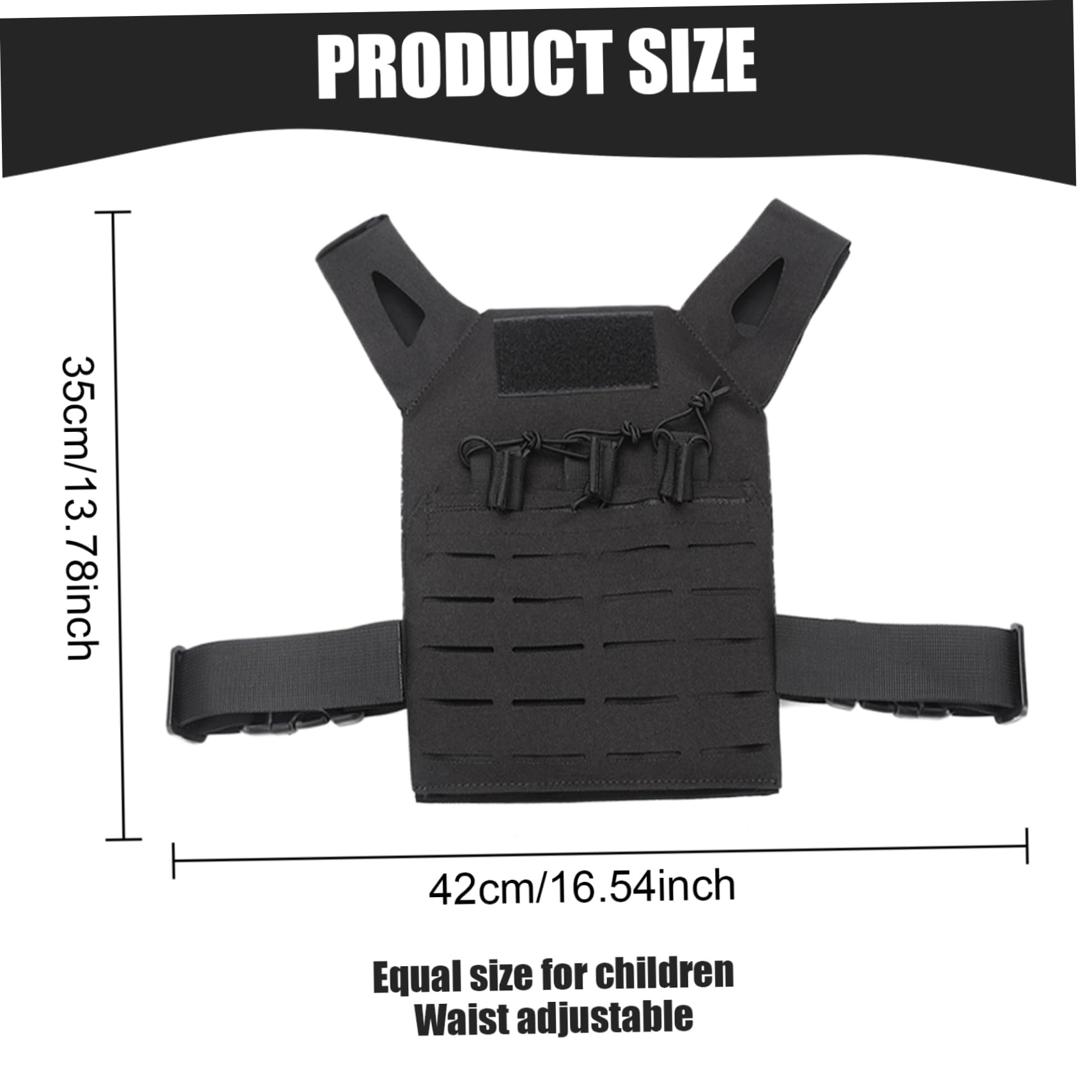 Gilet Impermeabile per Bambini in Nylon con Cintura Regolabile per Softair