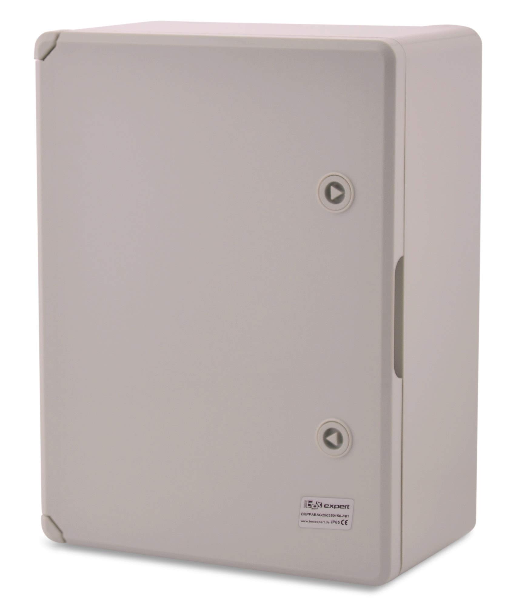 BOXEXPERT Custodia in plastica ABS, IP65, custodia a parete, custodia vuota, 350x250x150 mm, grigio, custodia serie Fleet