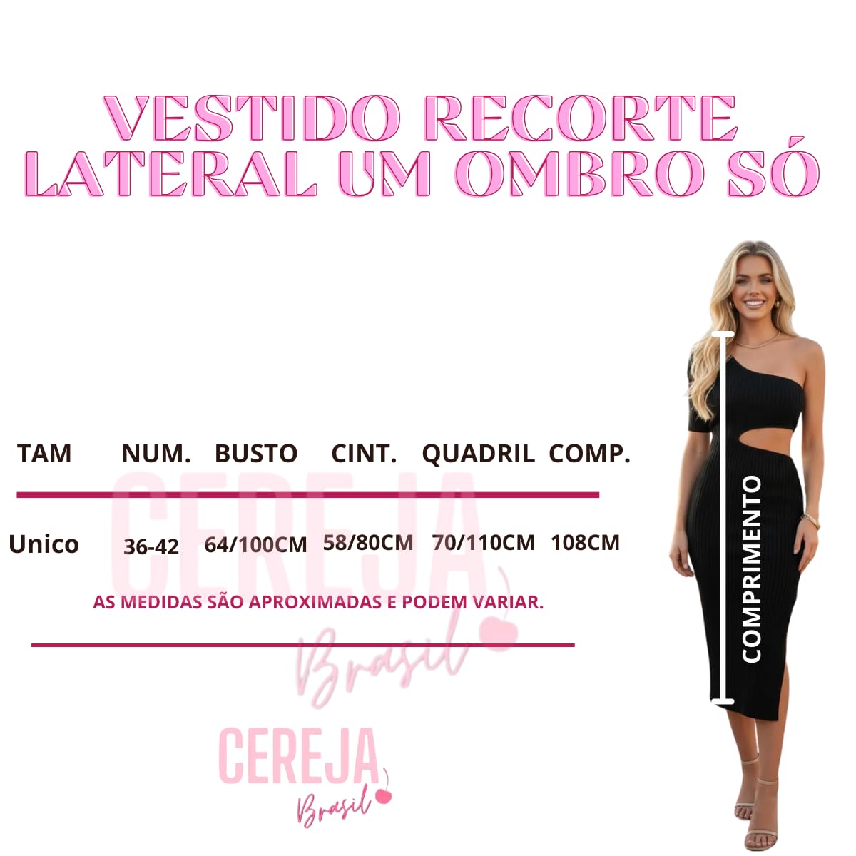 Vestido Feminino Midi Preto Justo Fenda Lateral Um Ombro Só em promoção! Veja a oferta e mais achadinhos de Vestidos 4 Hoje é o melhor dia para comprar Vestido Feminino Midi Preto Justo Fenda Lateral Um Ombro Só com aquele preço maroto! Promoção! Aproveite a oferta! 4