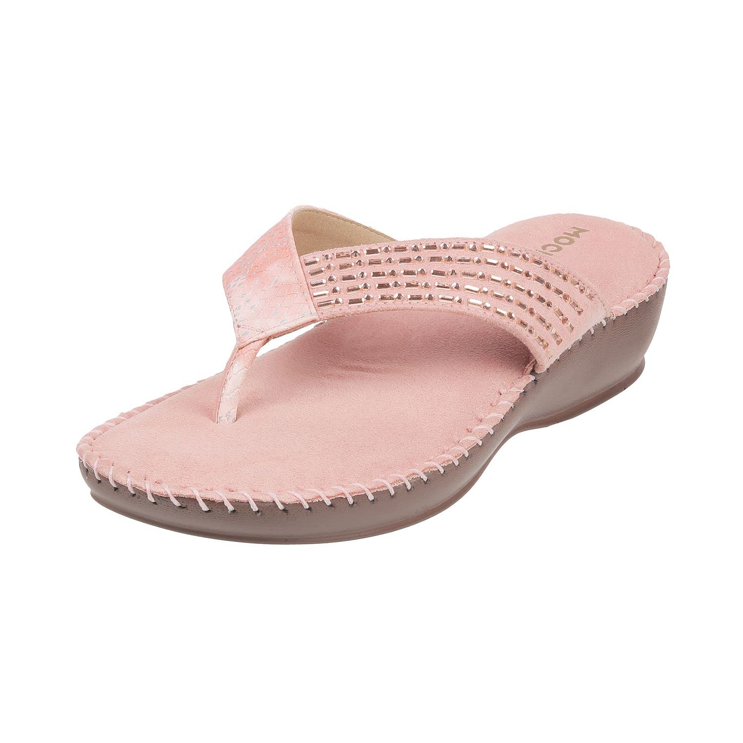 Mochi Women Pink Flat Comfort Slip-on UK/8 EU/41 (44-1675) (B0BQ3S65KK) Amazon Price History, Amazon Price Tracker