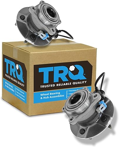 Vista 127 de TRQ Juego de Rodamientos de Rueda y Cubierta de Llanta Trasera para Conductor y Pasajero 2 Piezas Compatible con Infiniti G35 2003-2006 2007 G35