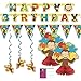 FAKKOS Design Curious George Party Decorations - Banner, Centerpieces, Hanging Decor