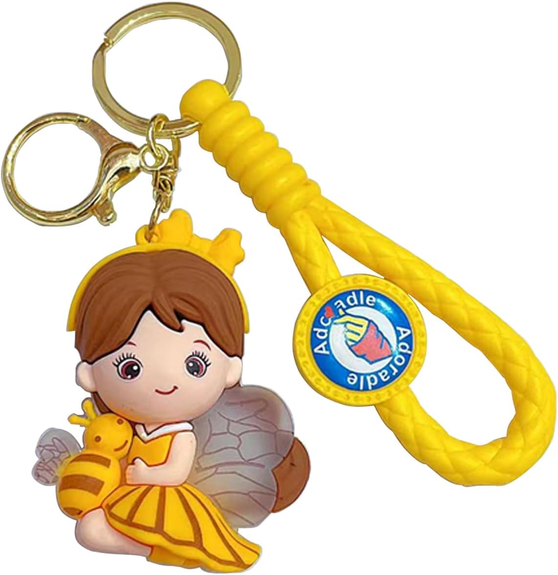 Kawaii Key Chains For Girls Cute Pendant Cartoon Keyrings Anime Doll Silicone Key Holder for Bag Jewelry Car Keyring Christmas Birthday Gift
