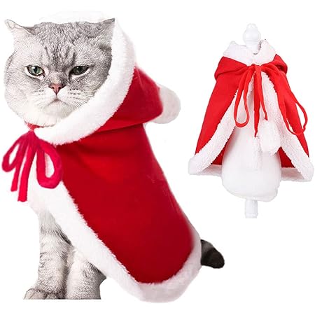 Amazon Kingsie 猫の服 クリスマス マント 帽子付き サンタ コスプレ ポンポン 防寒 暖かい 猫 犬服 サンタクロース クリスマス パーティー ペット服 仮装 コスチューム M Kingsie コスチューム 通販 Amazon Kingsie 猫の服 クリスマス マント 帽子付き サンタ コスプレ ポンポン 防寒 暖かい 猫 犬服 サンタクロース クリスマス パーティー ペット服 仮装 コスチューム M Kingsie コスチューム 通販