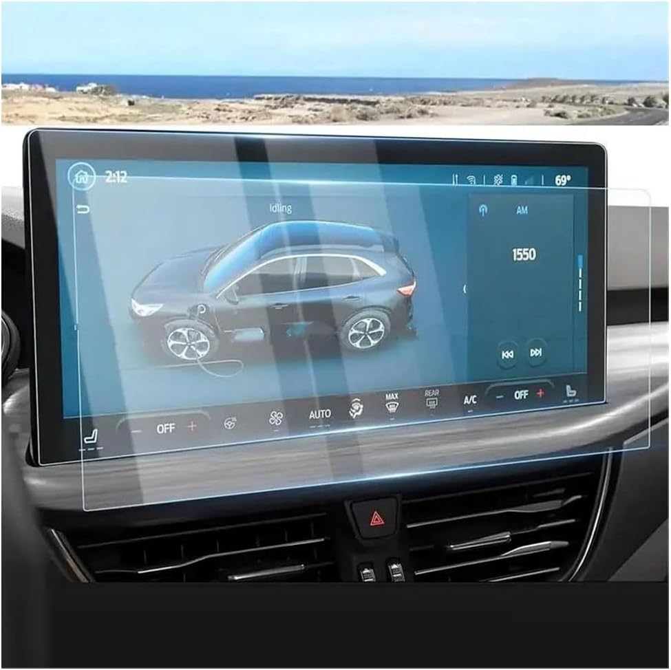Car Screen Protector for Escape 2023, GPS Navigation Display Screen Protective Film Tempered Glass Touchscreen Foil Anti-Scratch