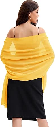 Evening Dress Wrap Women's Chiffon Shawl & Wrap - Soft Elegant Pashmina  Style Scarf For Evening Dress, Wedding, Bridal | Lightweight & Silky