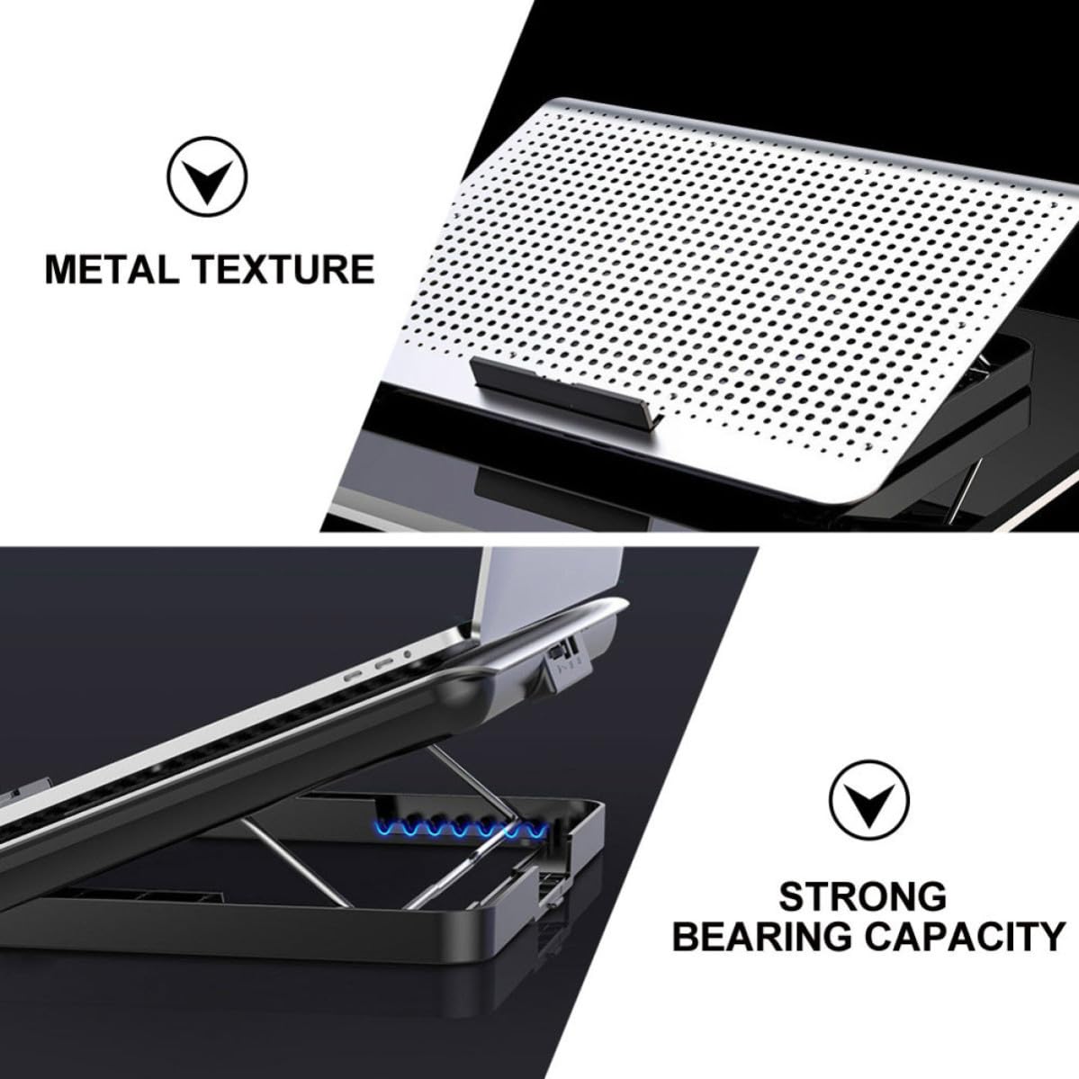Soporte 7 de Ordenador de Aluminio Portátil Aleación Niveles de Ajuste