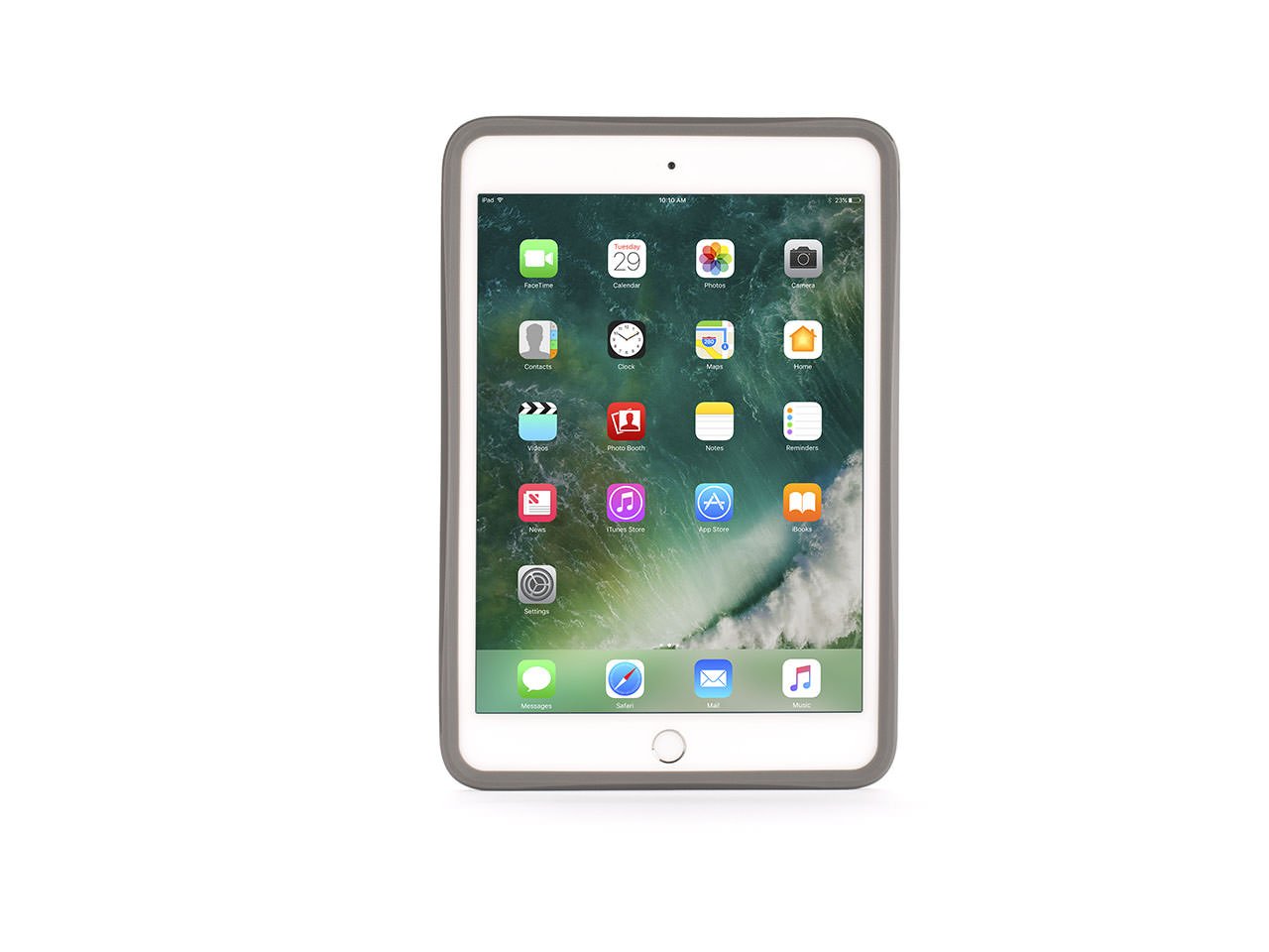Griffin Survivor Journey Folio Case For IPad Mini 4 (4th Gen) – Grey Vegan Leather – Auto Wake/Sleep