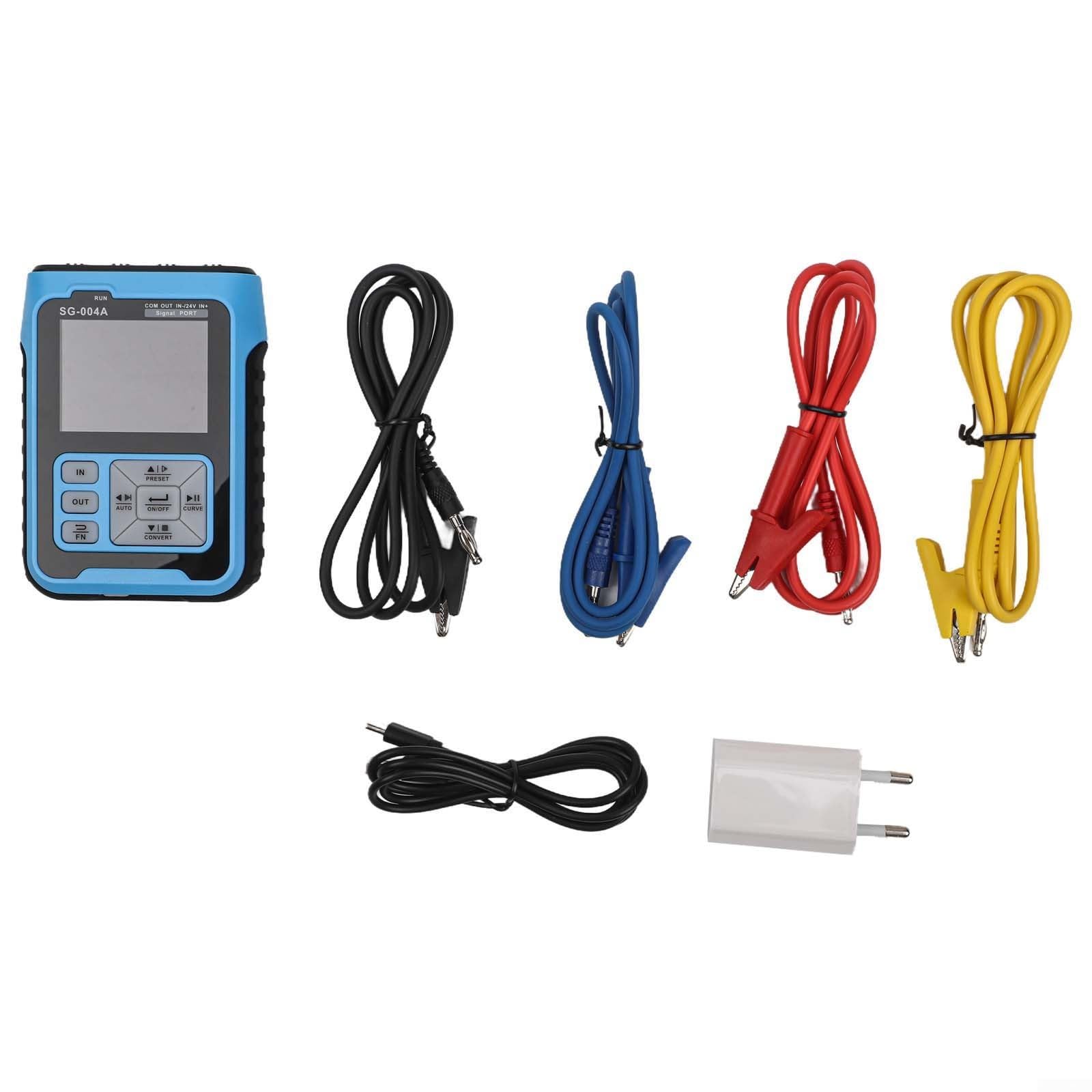 Generador de señal profesional Sg-004 con 3000mah para batería y puerto tipo-c para simulación de presión actual analógica y calibración de termopar con pantalla curva en tiempo real