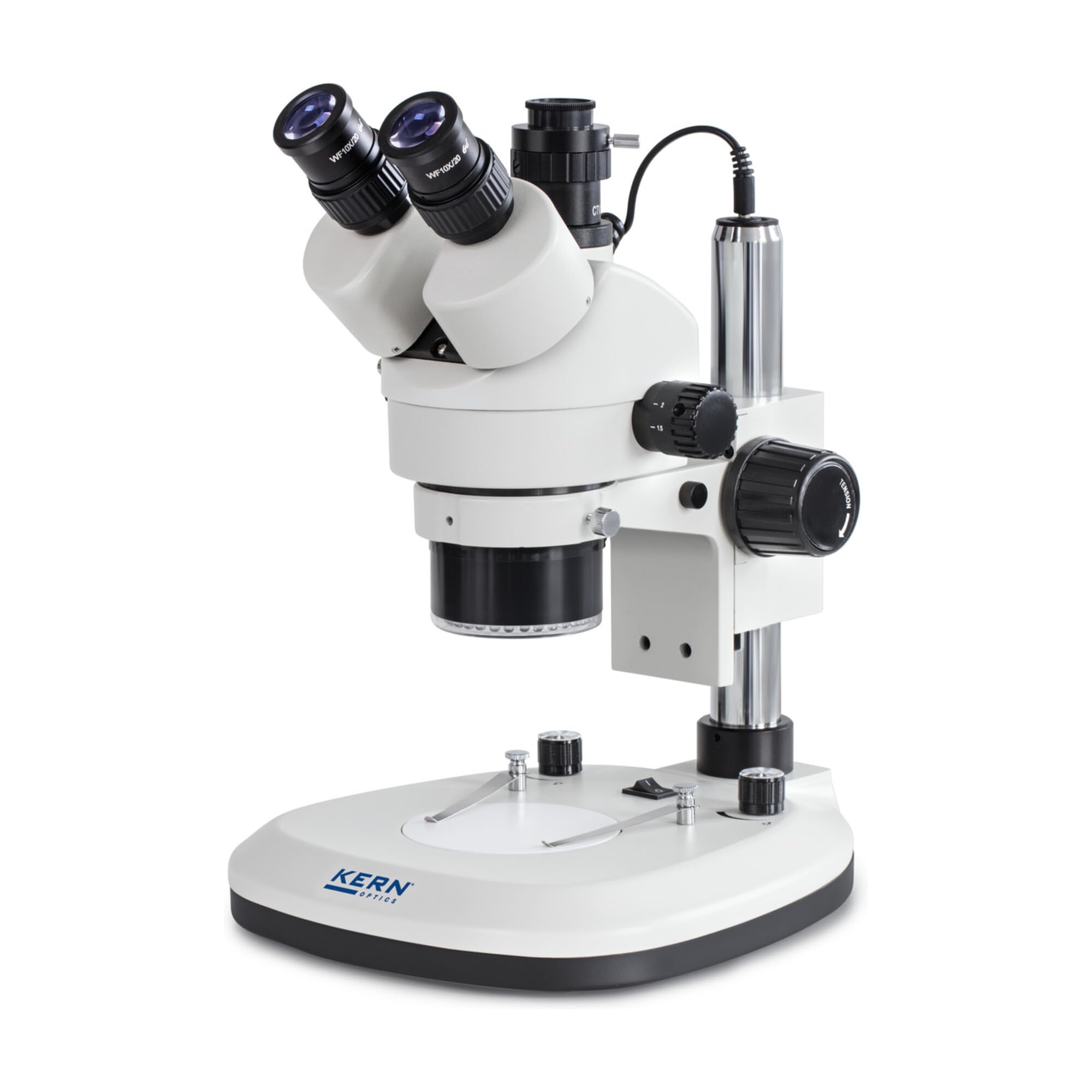 KERN & SOHN Stereo-Zoom-Mikroskop KERN OZL 466 – Trinokular (Abmessungen 300 × 240 × 420 mm) OZL 466