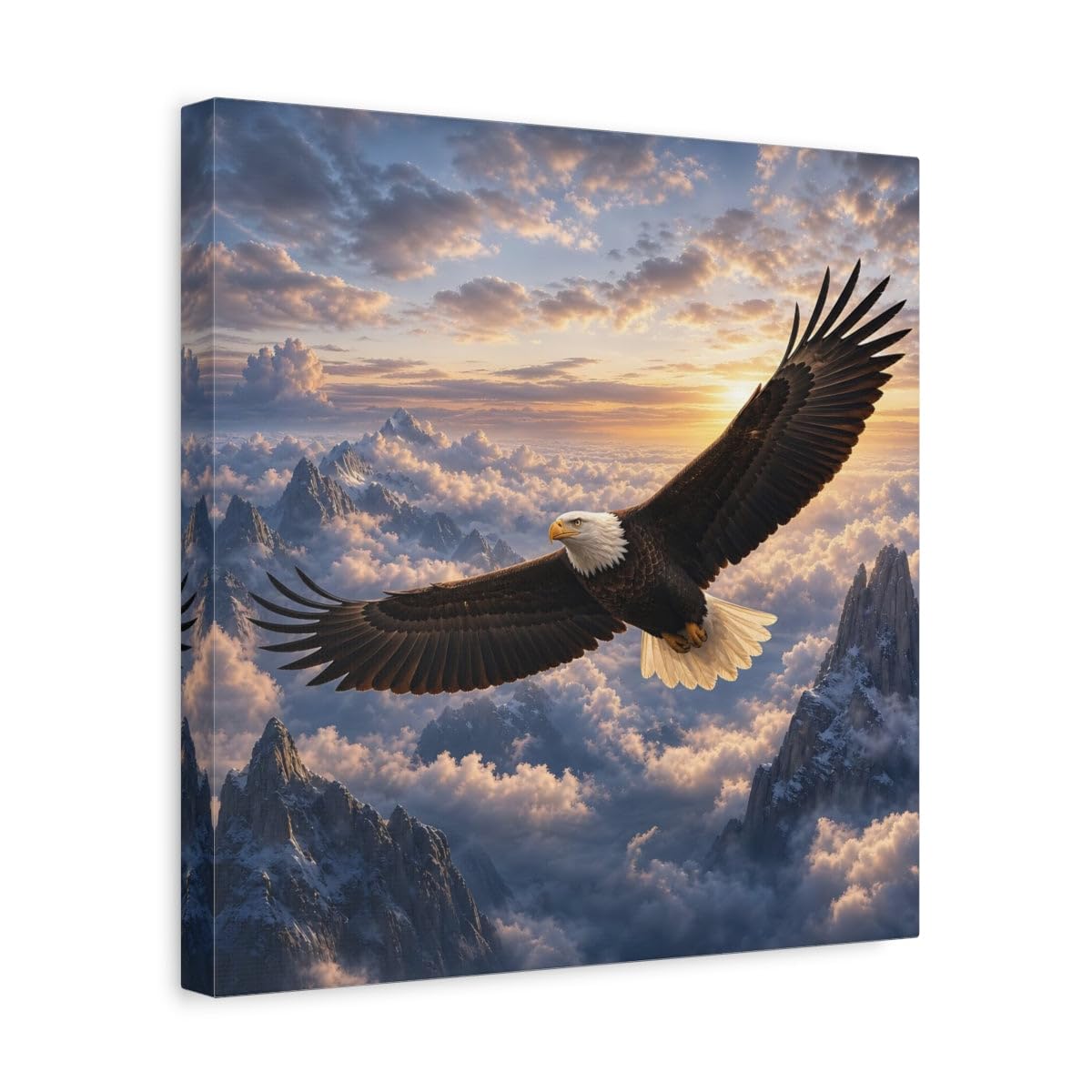 Tableau canva aigle royal haute definition avec chassis en bois de 3cm - 8