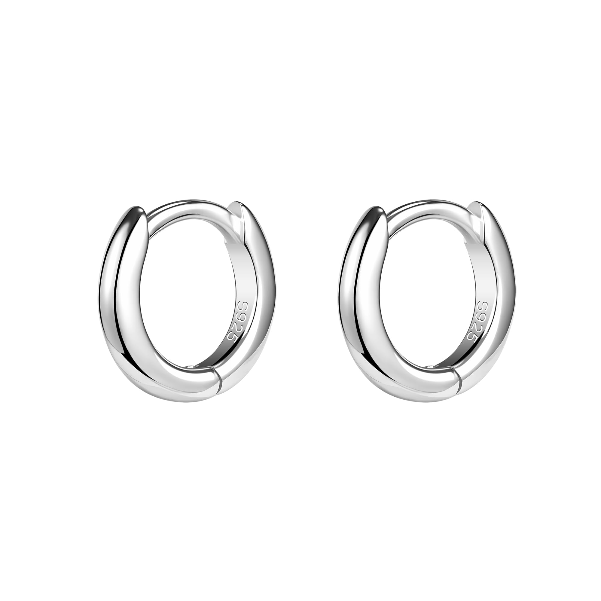 AoedeJ 925 Sterling Silver Hoop Earrings for Women Small Hoopsfor Second Hole Hoops Sterling Silver Huggie Earrings for Girls