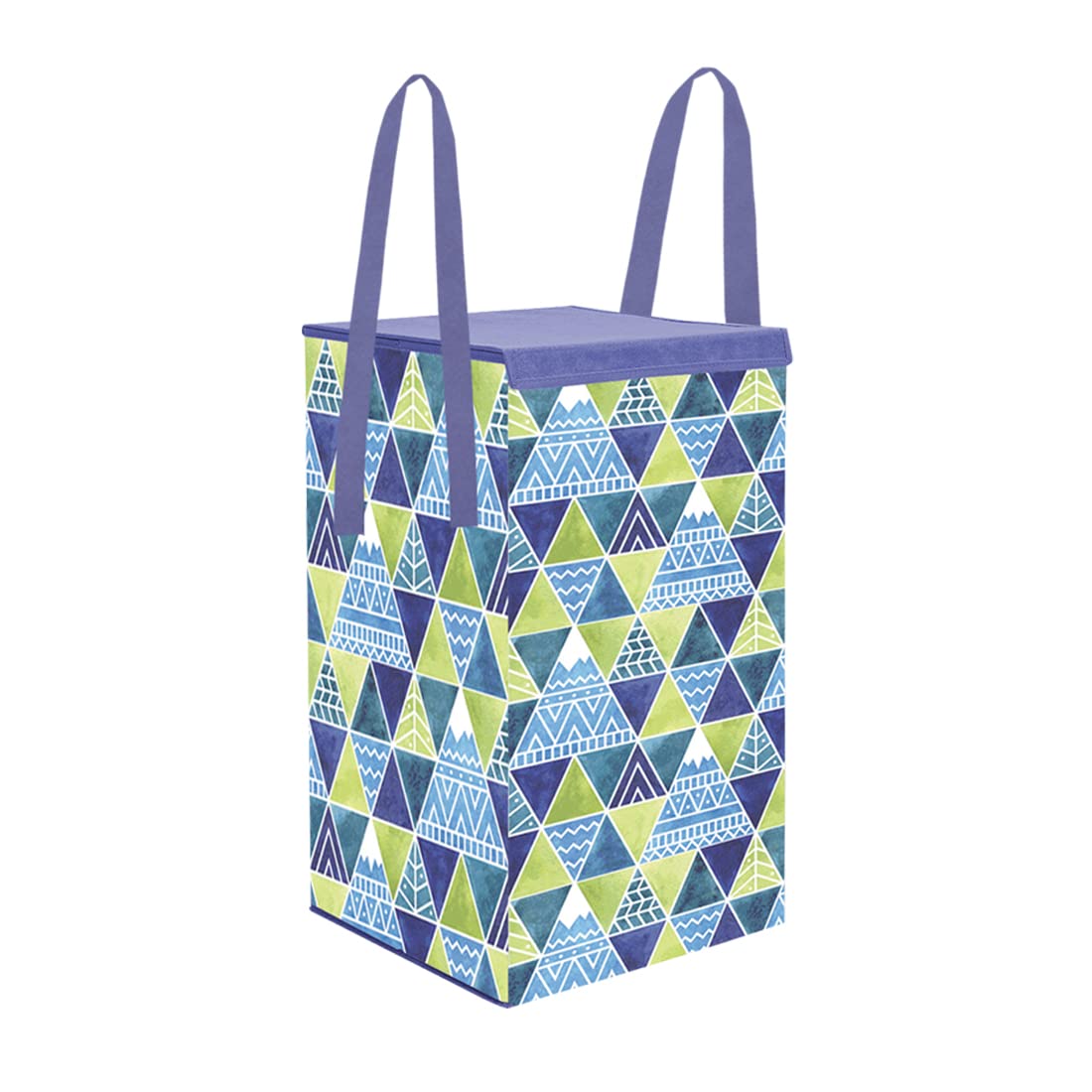 PrettyKrafts 35 L Non Woven Printed Rectangular Foldable Large Laundry Bag/Basket With Lid & Handles, Freestanding Clothes Storage Organizer for Bedroom (30x30x40cm, Black, Set of 1) (B09SVB2V5R) Amazon Price History, Amazon Price Tracker